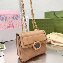 Chain Flap Crossbody Bag Women Clutch Bags Fashion Leather Shoulder Handbags Square Purse Metal Letter Magnetic Buckle Cell Phone Pocket Lady Wallets