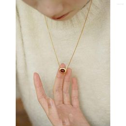 Pendant Necklaces Fashionable Fashion Gold-Plated Vintage Necklace Women Elegant Neck Chain Jewelry Accessories
