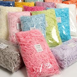 10g Crumpled Colorful Raffia Paper Raffia Stuffing DIY Wedding Party Gift Box Candy Material Packaging Stuffings Decorations Dakej