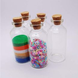 1OZ 30ML 30X70X125MM Empty Cork Stopper Glass Bottle Vials Jar with Cork Wishing Bottle Wedding Favour DIY Decoration Glass Favours Vial Nwti