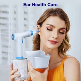 Other Health Beauty Items Electric Ear Cleaner 500ml Water Cup Wax Removal Irrigation 4 Level Washer Safety Soft Tips for Adults Care Charging 230718