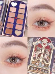 Eye Shadow Liner Combination Flower Knows Circus Series 12 Coloured Eyeshadow Palette Matte Shimmer Glitter Sequins Pigment Face Makeup Beauty Cosmetics 230718