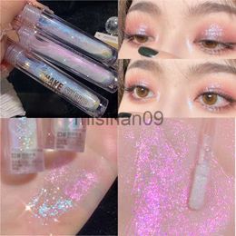 Other Makeup Glitter Highlighter Liquid Eye Shadow High Gloss Glitter Waterproof Pearl Shiny Shake Brighten Silkworm Face Body Highlighter J230718