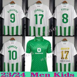 23 24 JOAQUIN Soccer Jerseys Copa DEL Rey FINAL Away FEKIR B.Iglesias Camiseta De Futbol Juanmi ESTADIO football shirts