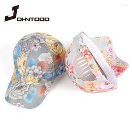 Ball Caps 2023 Fashion Summer Women Tie Printing Multicolor Irregular Print Baseball Cap Female Outdoor Streetwear Ladies Hats