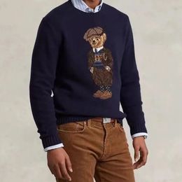 Mens Sweater Polos Bear Casual Winter Clothing Fashion Long Sleeve Knitted Pullover Womens Wool Coat Street Wear