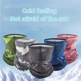 Bandanas Printed Summer Breathable Cool Bandana Hiking Hunting Cycling Running Scarf Ski Riding Fishing Sports Half Face Mask Men Women