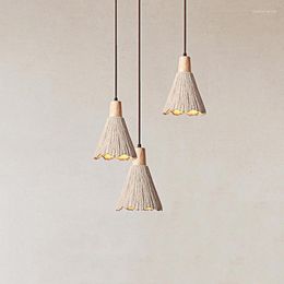 Pendant Lamps Japanese Wabi Sabi Creative Homestay Studio Pendent Lights Nordic Minimalist Restaurant Bedroom Micro Cement Led Ceiling Lamp