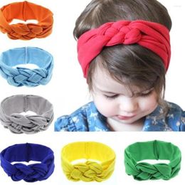 Hair Accessories Soft Bandage Tie Band Headband Bow Turban For Children Kids Headwear Baby Girl Bowknot Solid Born