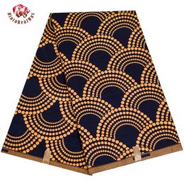 Ankara Fabric African Real Wax Print Fabric BintaRealWax High Quality 6 Yards 3Yards African Fabric for Party Dress FP6408262W