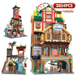 Blocks 2854pcs Mini City Street View Series Building Blocks Charming Famous Scenic Spot Bricks Figures DIY Toys for Children Gifts R230718