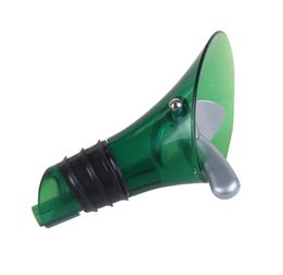 500pcs Bar Tools White Red Wine Aerator Plug Cap Bottle Pourer Pour with Silicone Seal Stopper Funnel Shutoff Green Colour JL1601