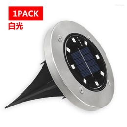 Solar Buried Lamp Home Outdoor Waterproof Ground Insertion Guide Lawn LED Courtyard Garden Decorative Landscape