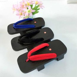 Slippers Two-toothed Clogs Japanese Gentleman Clogs Wooden Slippers Flip-flops Cosplay Men's Bench Clogs L230718