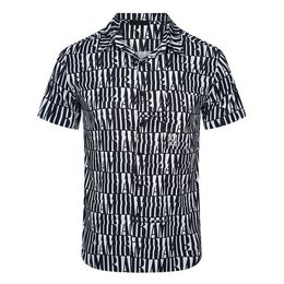 2LUXURY Designers Shirts Men's Fashion Tiger Letter V silk bowling shirt Casual Shirts Men Slim Fit Short Sleeve Dress Shirt M-3XL#1020