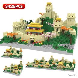 Blocks 3426pcs Mini Chinese The Great Wall Architecture Building Blocks Traditional Famous Scenic Spot House Bricks Toys For Kids Gifts R230718