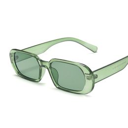 Sunglasses Brand Designer Square Style Sunglasses Woman Luxury Plastic Small Frame Sun Glasses Male Female Green Purple Mirror Retro 230717