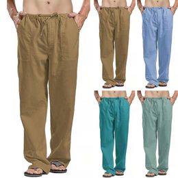 Men's Pants Casual Overalls Trouser Men Sport Pocket Splicing Work