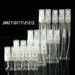 2/3/5/7/10/15ML Mini Clear Glass Refillable Perfume Pump Spray Bottle Atomizer Empty Cosmetic Sample Gift Container Ntagw