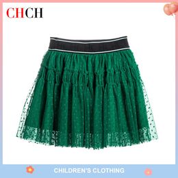 2023 Summer New Children's Girls' Tulle Dress Elegant Formal Prom Dress Girls' Stage Performance Dress Solid Colour Fluffy Short