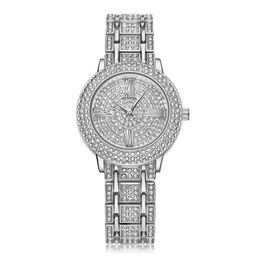 Ein Stück / Los neue Mode-Stil Damen-Mann-Uhr Dame Silber Diamant-Armbanduhr Stahl Luxus-Liebhaber-Uhr Hohe Qualität Faltschloss303M