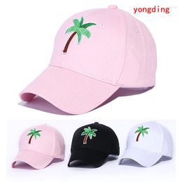 Ball Caps Cute Dad Hats Tree Shape Baseball Casual Hat Hip Hop Cap Summer Sun Women White Pink Black