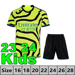 23/24 Gunners G.jesus HAVERTZ Soccer Jerseys 2023 Arsen THOMAS TROSSARD RICE TIERNEY SMITH ROWE Shirt SALIBA ODEGAARD SAKA MARTINELLI Football Kids Kit Unif 123