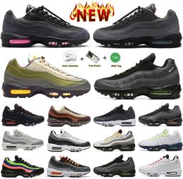 Nike Air Max 95 airmax Mens Running Shoes Aegean Storm Pink Beam Sequoia Sketch Black Neon Summit White Track Red Move to zero Gray Trainer Sneakers