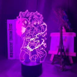 3d Lamp Anime Gon and Killua Figure Nightlight for Child Bedroom Decor Light Fans Gift Kids Led Night Light289y