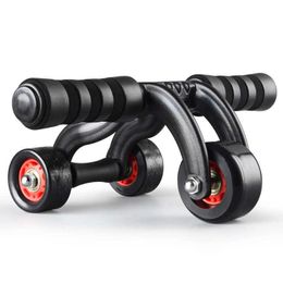 Ab Rollers AB Abdominal Roller 3 Wheel Power Wheel Roller for Workout Fitness Gym Exercise Body Building Trainning HKD230718