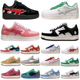 Scarpe da ginnastica per uomo Donna Moda Pelle verniciata Nero Viola Sax Verde Beige ABC Camo Verde Grigio Piatto Scarpe da ginnastica da passeggio Scarpe da ginnastica da uomo