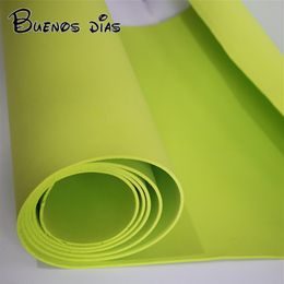 3mm thickness lemon green Colour Eva foam sheets Craft eva Easy to cut Punch foam Handmade Size50cm 2m cosplay material294T