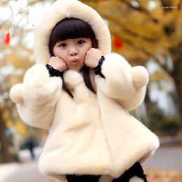 Jackets Winter Girl Coats Fur Snow Kids Clothing Down Parkas Children Jacket Baby Coat Hooded Fashion Thick Plus Size