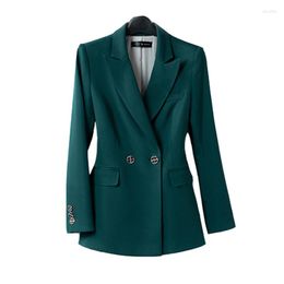 Women's Suits Women Pant Suit Set Business Formal High Quality Fashion Office Work Green Black Color 2023 Ladies Jacket Trousers