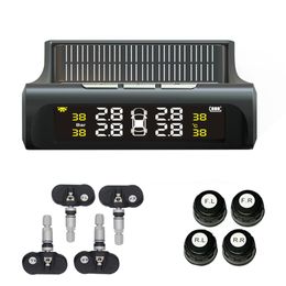 Smart TPMS Car Tyre Pressure Monitoring System Solar Power Digital LCD Display Auto Security Alarm Systems317g