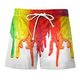 Men's Shorts Summer For Men 2023 Gradient Tie Dye Breathe Gym Fitness Elastic Drawstring Basketball Running Casual Sport