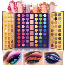 Eye Shadow UCANBE Mirror Colorful Eyeshadow Palette 114 Shades Glitter Shimmer Matte Bright Purple Green Eye Shadow High Pigment 230717