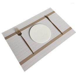 Table Mats PVC Placemat For Dining Mat 45 X 30cm Linens Place Accessories Elegant Cup Wine Decorative Placemats