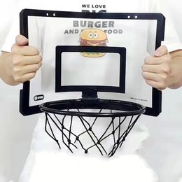 Balls Portle Funny Mini Basketball Hoop Toys Kit Indoor Home Basketball Fans Sports Game Toy Set For Kids Children Adults 230718