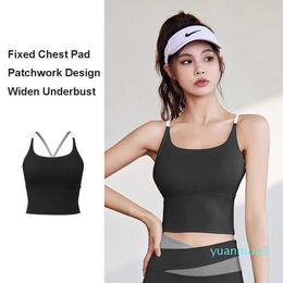 Lu Bra Summer Yoga Top Padded Sports Bra Women Without Underwire Gym Women's Bras Backless Workout Lady Underwear Woman Lady