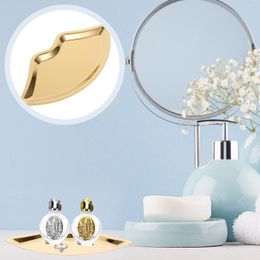 Plates Ring Aesthetic Jewellery Holder Trinket Dish Key Entryway Table Stainless Steel Small Trays