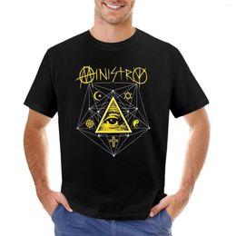 Men's Polos Of Ministry Band Logo 03 Exselna Hing Quality Metal T-Shirt Shirts Graphic Tees Mens T-shirts Anime