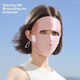 Bandanas Summer Silk Mask For Women Outdoor Lightweight Breathable Reusable Upf50 Sunscreen Mouth Face Cover Masks XTJ120