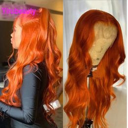 Brazilian Human Hair 350# Color 13 4 Lace Front Wig Body Wave 150% 180% 210% Density Adjustable Part 12-32inch215V