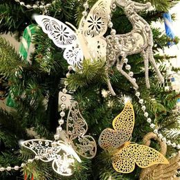 Christmas Decorations 12Pcs Tree Xmas Butterfly Baubles Party Wedding Ornament