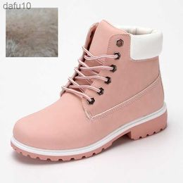 Ankle Boots For Women 2022 New Brand Snow Boots Fashion Warm Winter Boots Women Solid Square Heel Shoes Woman Plus Size 36-42 L230704