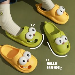 Beach Slippers 315 Cloud Summer Big Eyes Women's Dog Cartoon Kawaii Slides Sandals Funny Flip Flops Indoor Outdoor Soft Non Slip 230717 566