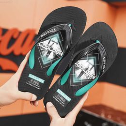 Slippers Summer Non-slip Flip Flops Casual Personality Flip Flops Men's Outdoor Beach EVA Light and Comfortable Sandals for Men Shoes L230718