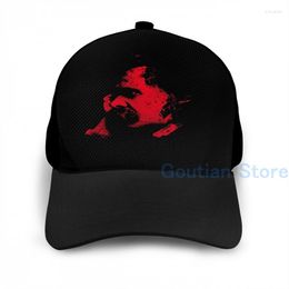 Ball Caps Fashion Nietzsche Portrait Basketball Cap Men Women Graphic Print Black Unisex Adult Hat