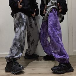 Mens Pants Tie dye sports jogging pants Y2k pocket embroidery Large ankle length Trousers Basketball 230718